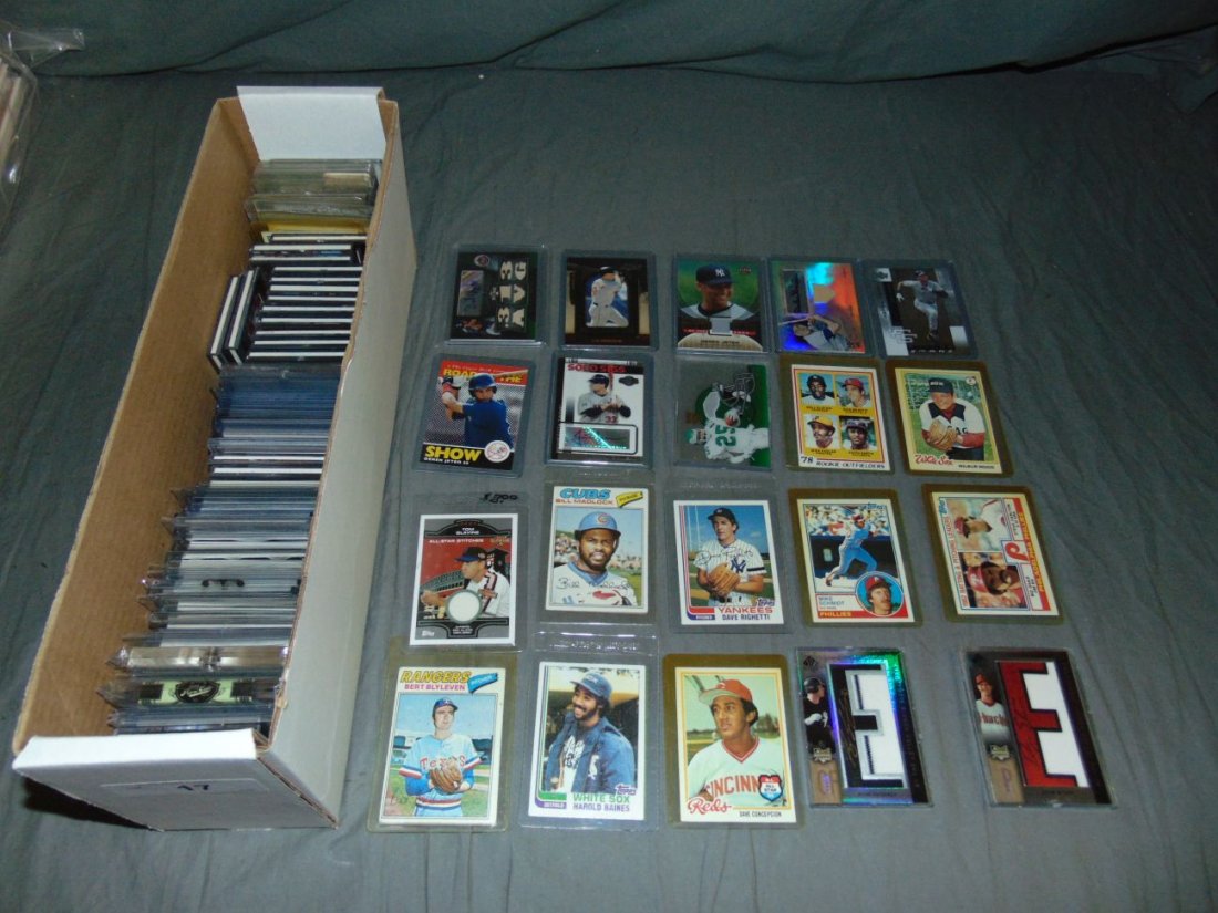 Modern Specialty Card Lot.: Sports and Celebrities includes Signed Cards, Limited Editions, Swatch Cards and Fabric Cuts and unsigned Star Cards.