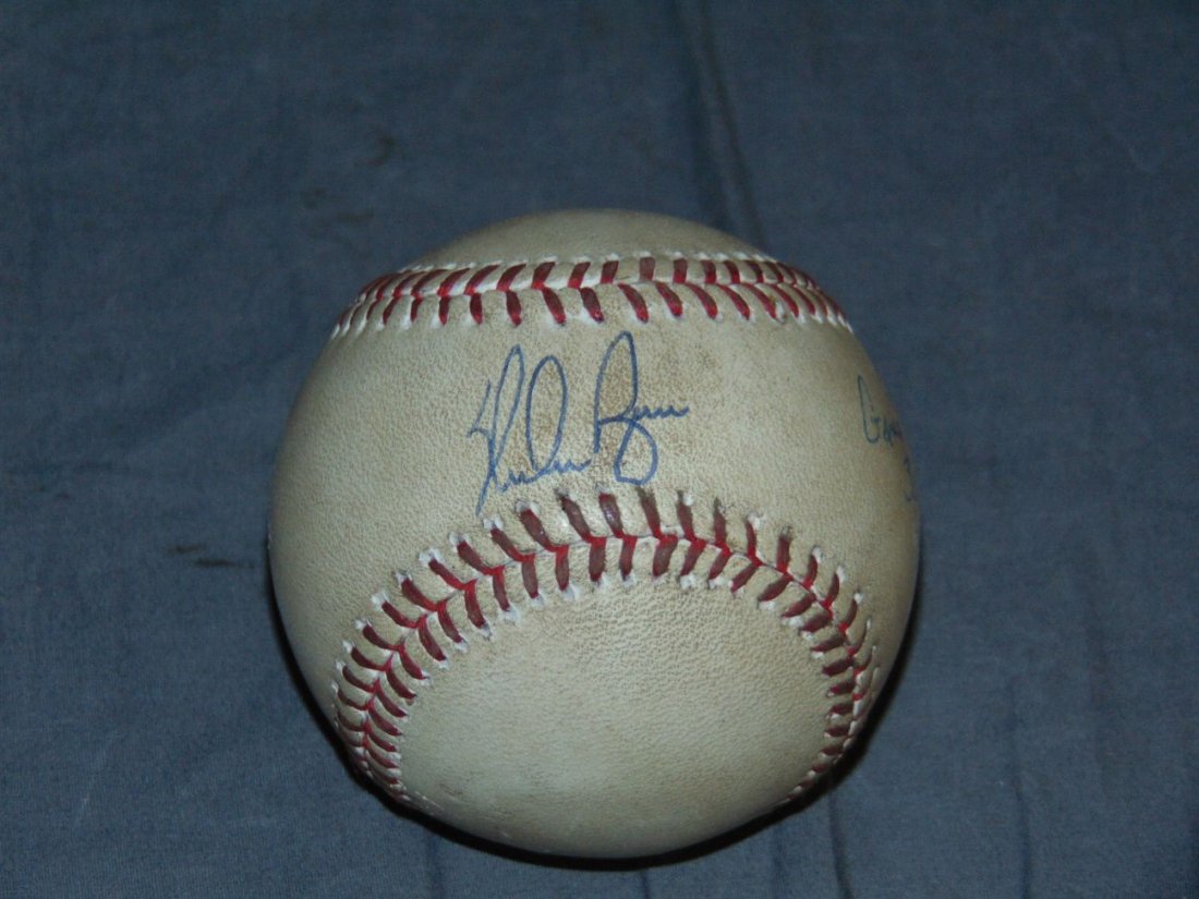 Nolan Ryan 300th win Game Ball. (1 of 3)