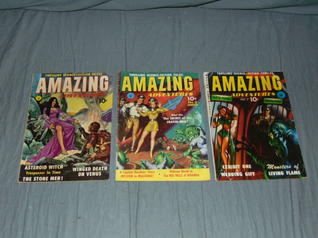 Ziff-Davis Comic Lot, Amazing Adventures 1950 (1 of 5)