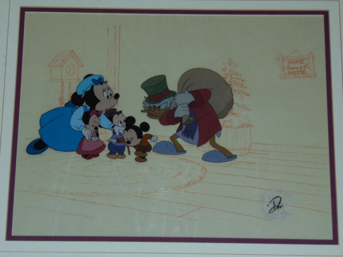 Disney, Mickey's Christmas Carol Production Cel (1 of 3)