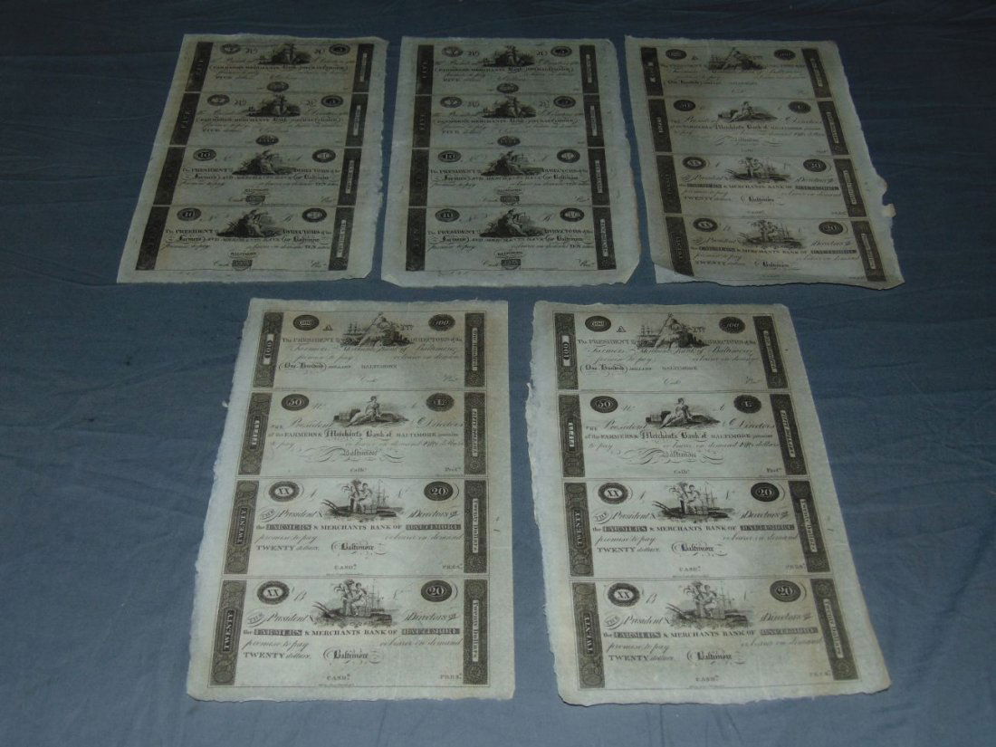 Printers Waste Currency Lot. (1 of 6)