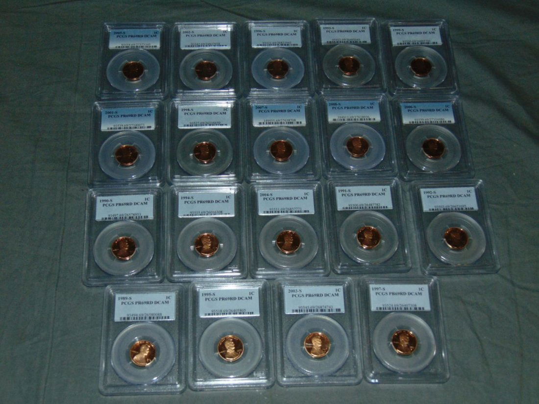 Graded Penny Collection. (1 of 5)
