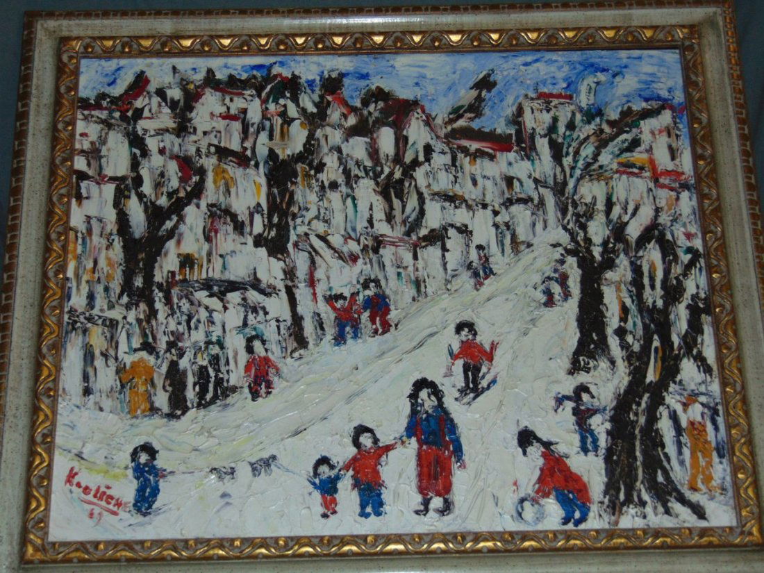 Michel Kouliche  (born 1922) Oil on Canvas. (1 of 6)