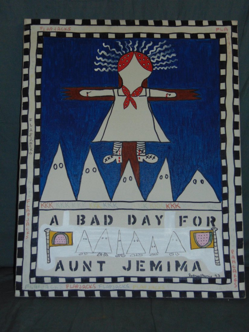 Rodney Harris, Mixed Media on Canva, Folk Art (1 of 5)