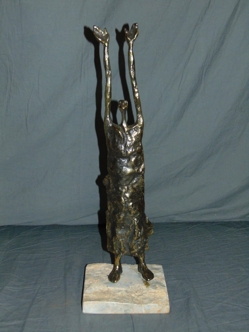Unknown Artist, Signed Bronze "Hands to God" (1 of 5)