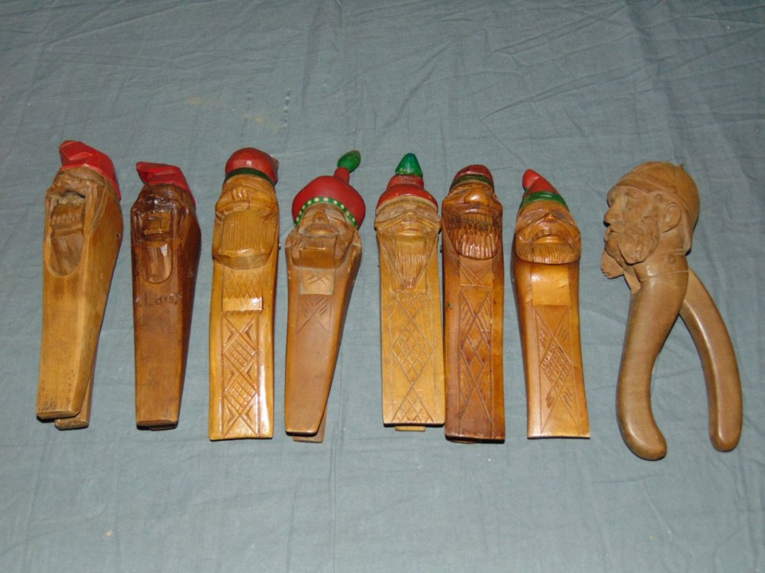Wood Carved Nut Crackers. (1 of 4)