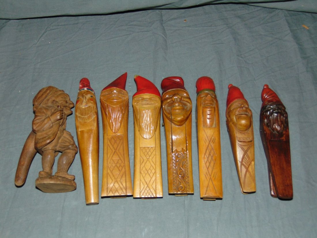 Wood Carved Nut Crackers. (1 of 4)