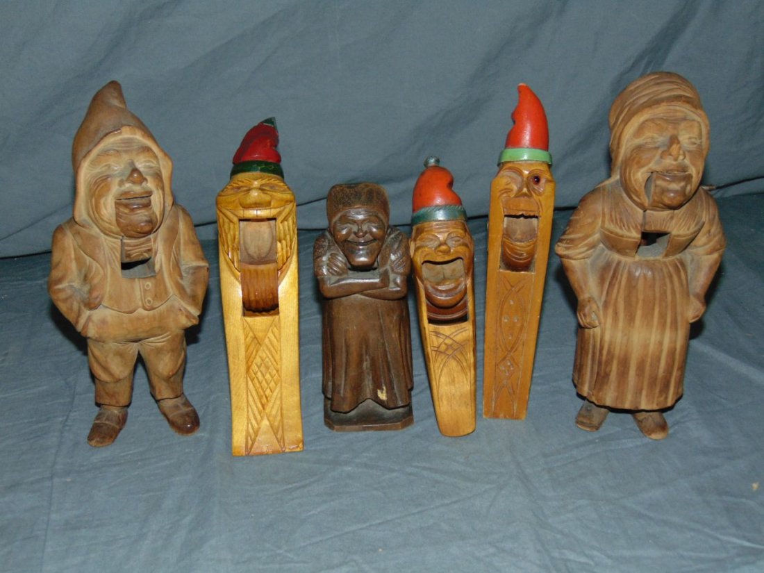 Wood Carved Nut Crackers. (1 of 3)