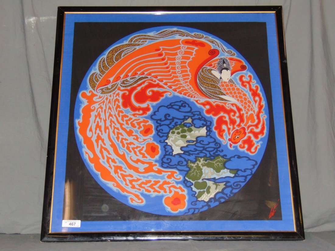 Erte, "Dream Voyage" Silk Scarf (1 of 3)