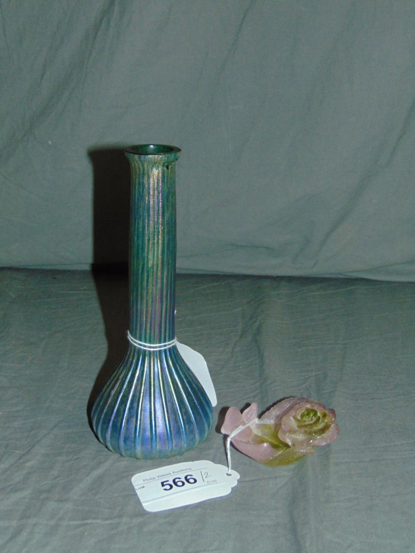 Daum Ring Tray/Bud Vase Att: Loetz (1 of 5)