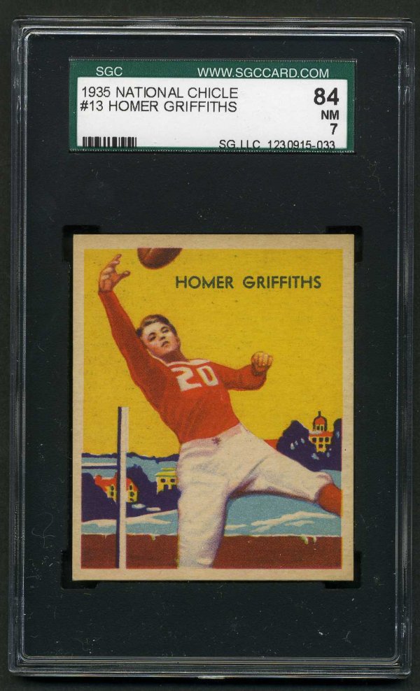 1935 NATIONAL CHICLE FOOTBALL #13