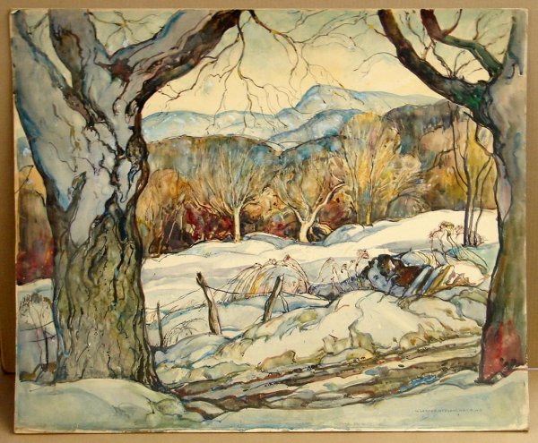 W. LESTER STEVENS. ORIGINAL PAINTING.