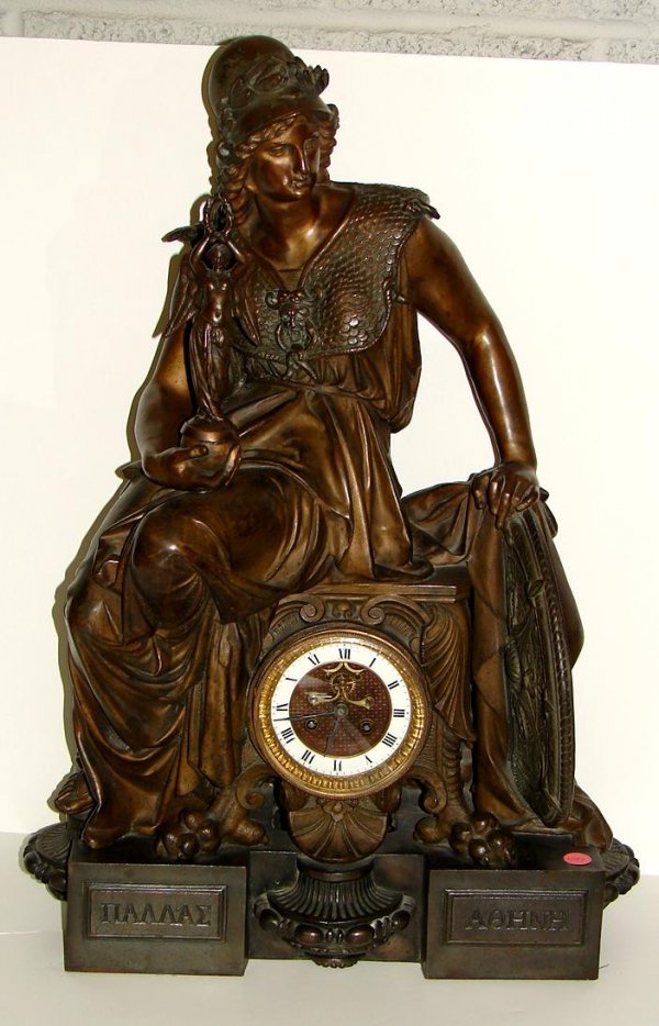 19TH CENTURY FIGURAL CLOCK.