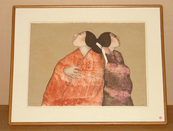 R. C. GORMAN. LITHO SIGNED.: LIMITED -16/160. APPROX. 30" X 22 1/2"