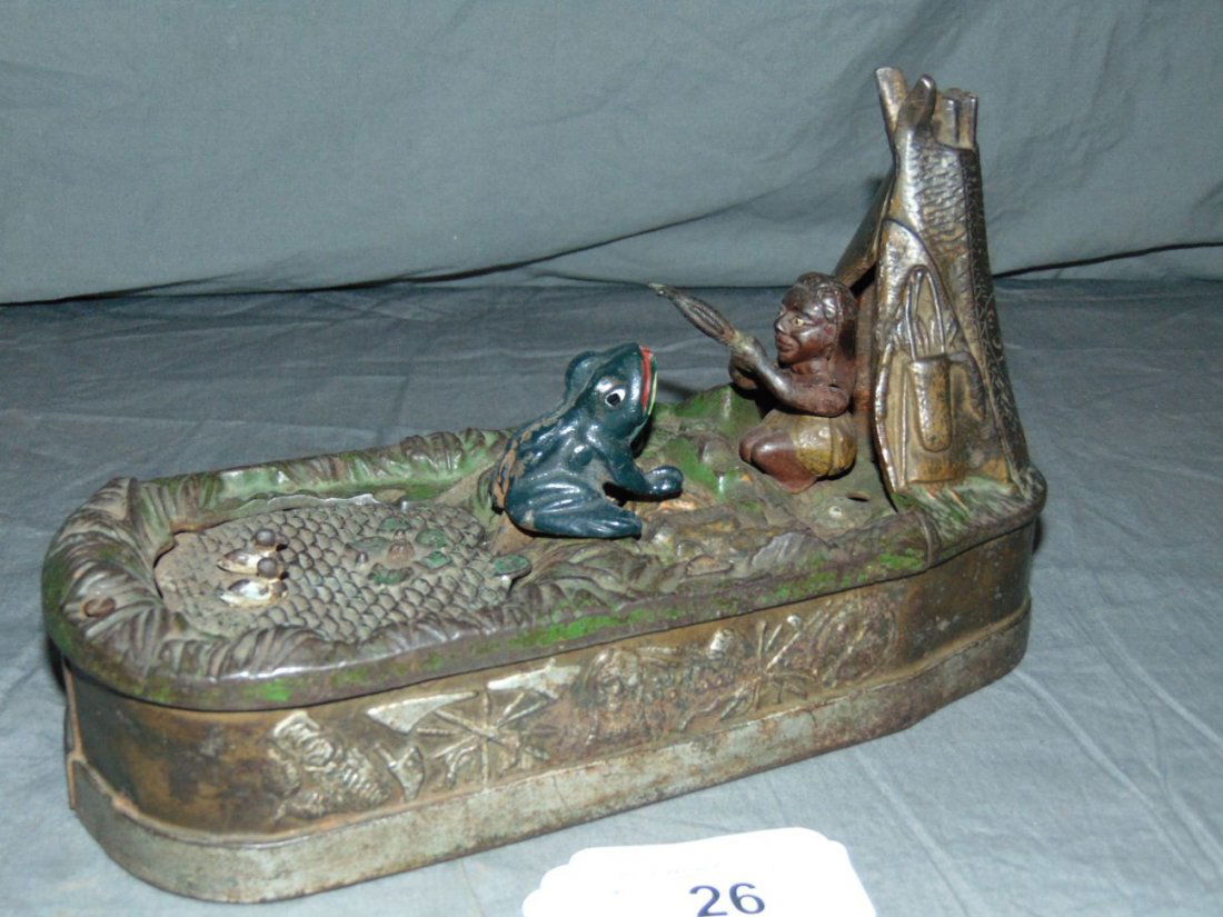 Chief Big Moon Mechanical Bank. (1 of 7)