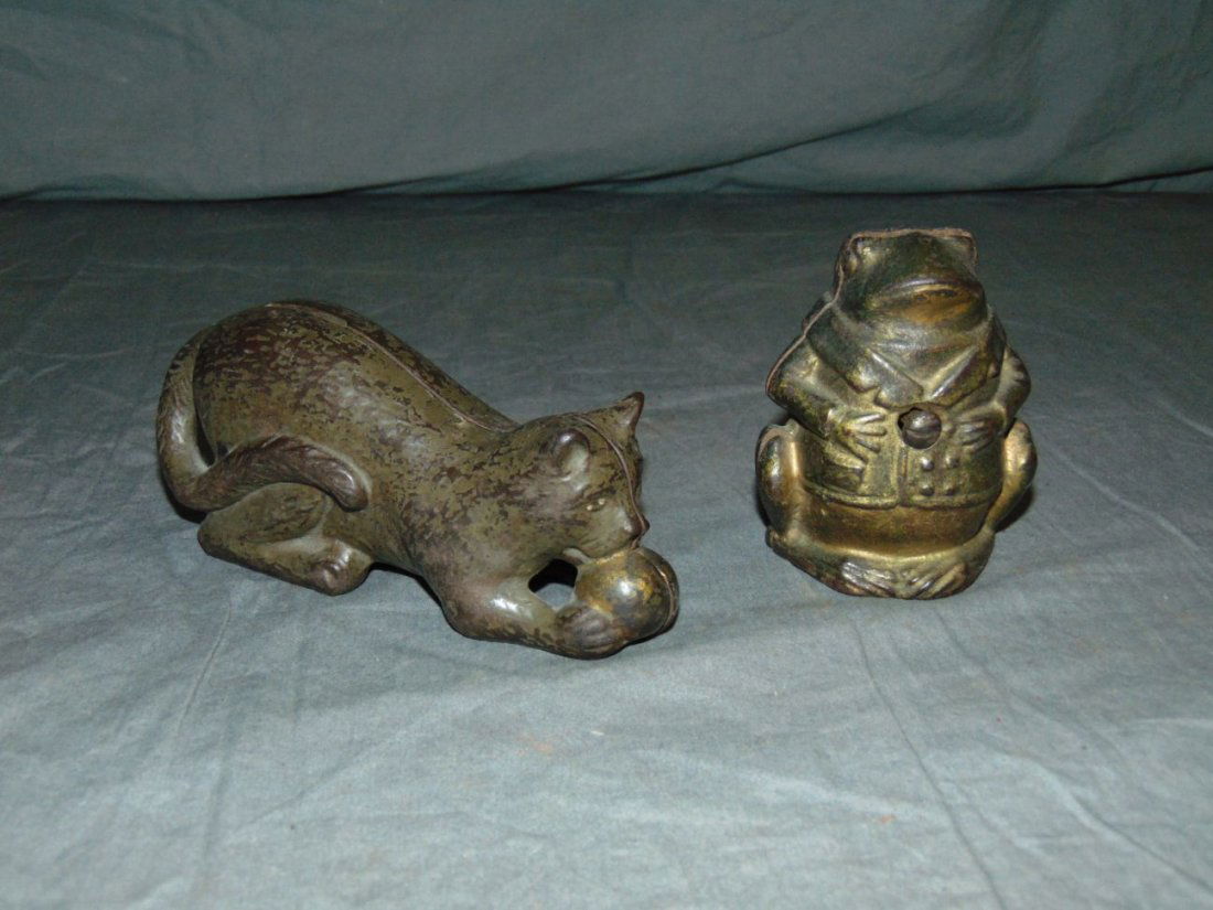 Lot of Two Cast Iron Still Banks. (1 of 3)