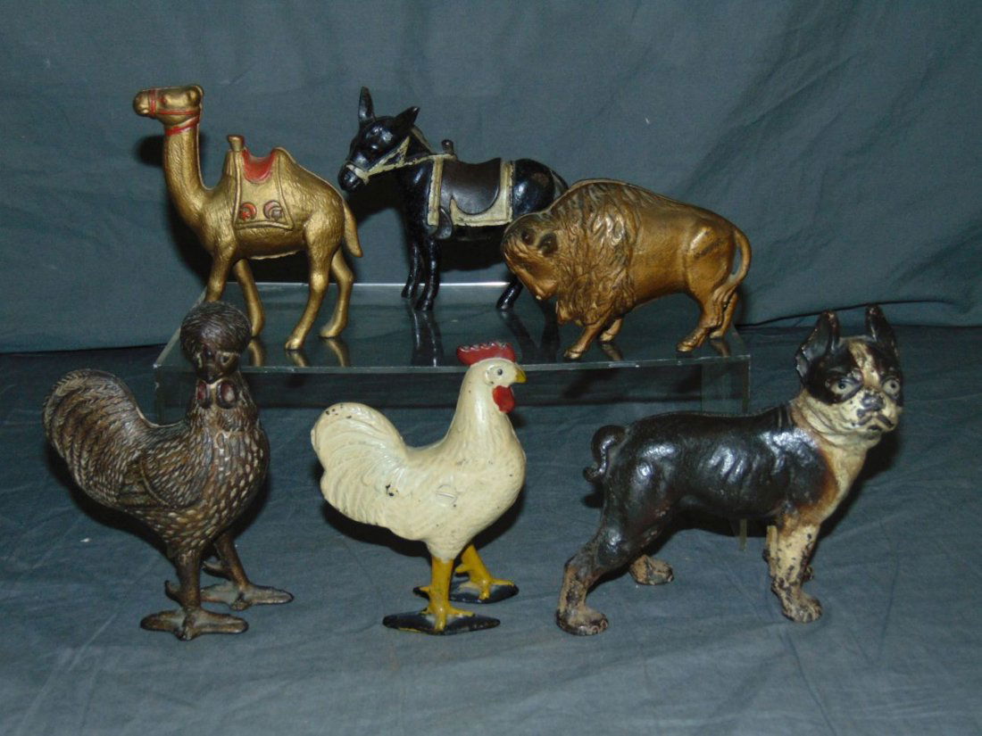 Lot of Six Cast Iron Still Banks. (1 of 2)