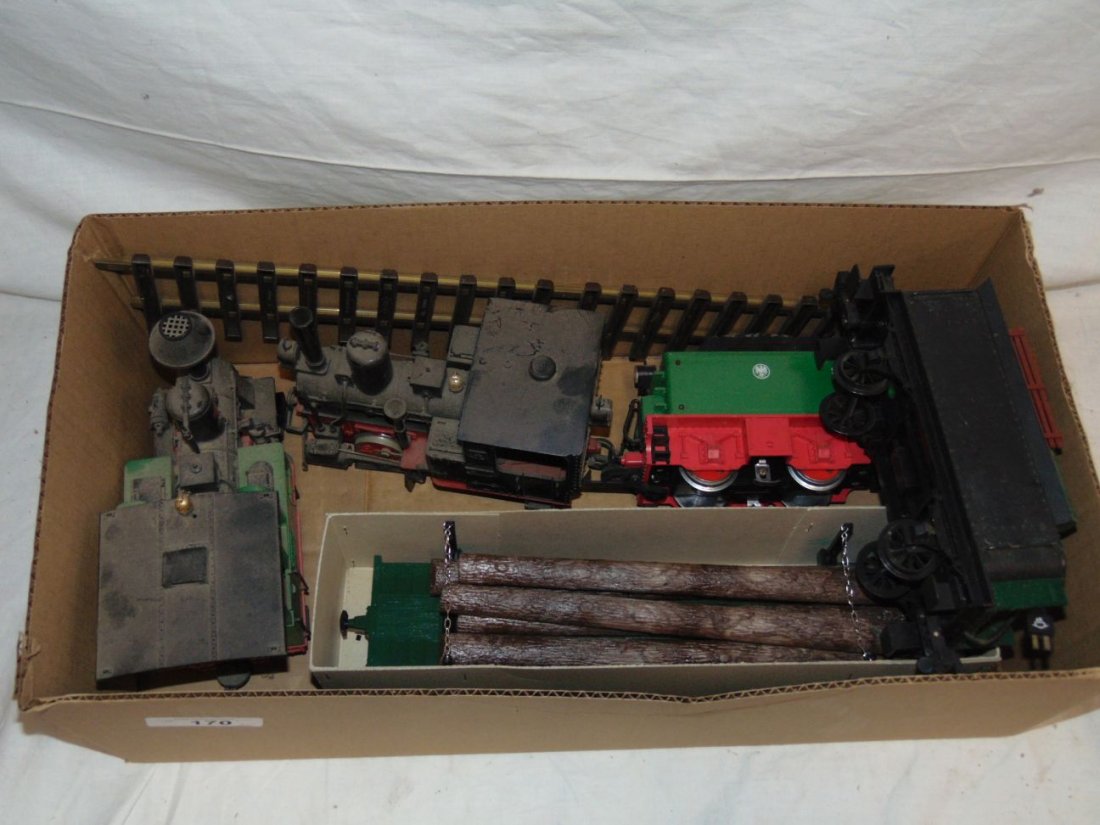 Lot of LGB G Gauge Steam Locos & Tenders: 6 pieces. One boxed.