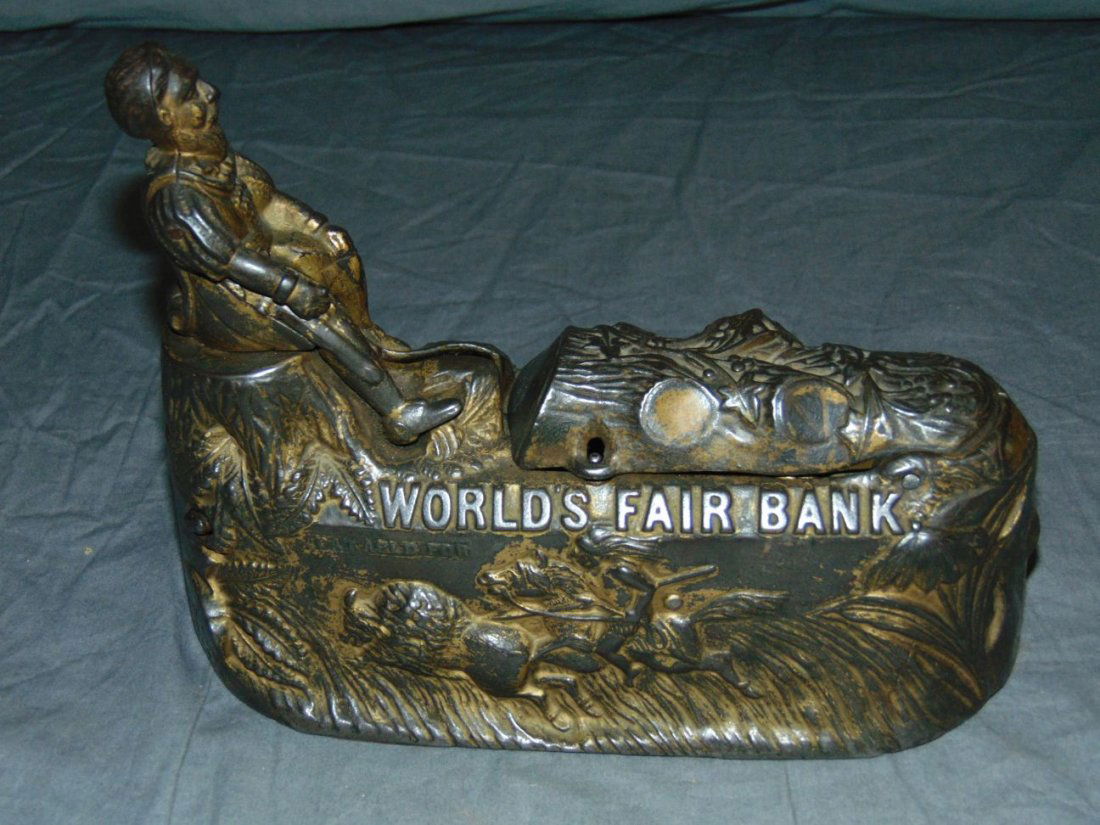 J. & E. Stevens World's Fair Mechanical Bank. (1 of 6)