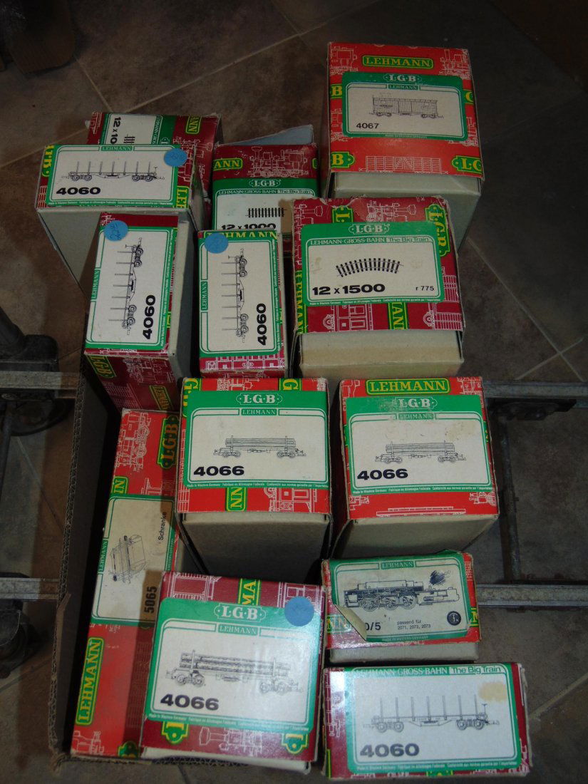 Large Lot of LGB G Gauge Freight Cars (1 of 3)