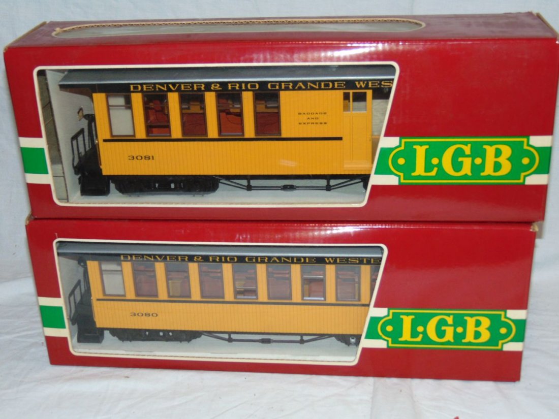 Lot of 2 Boxed LGB Old Time Passenger Cars (1 of 2)