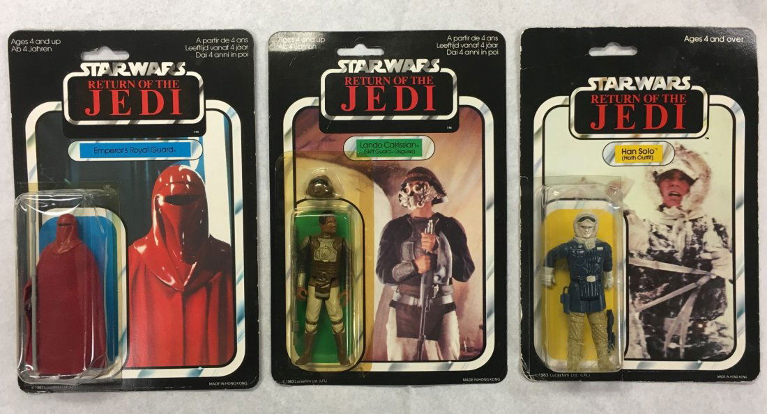 (3) Palitoy Star Wars ROTJ Action Figures 65 Backs (1 of 8)