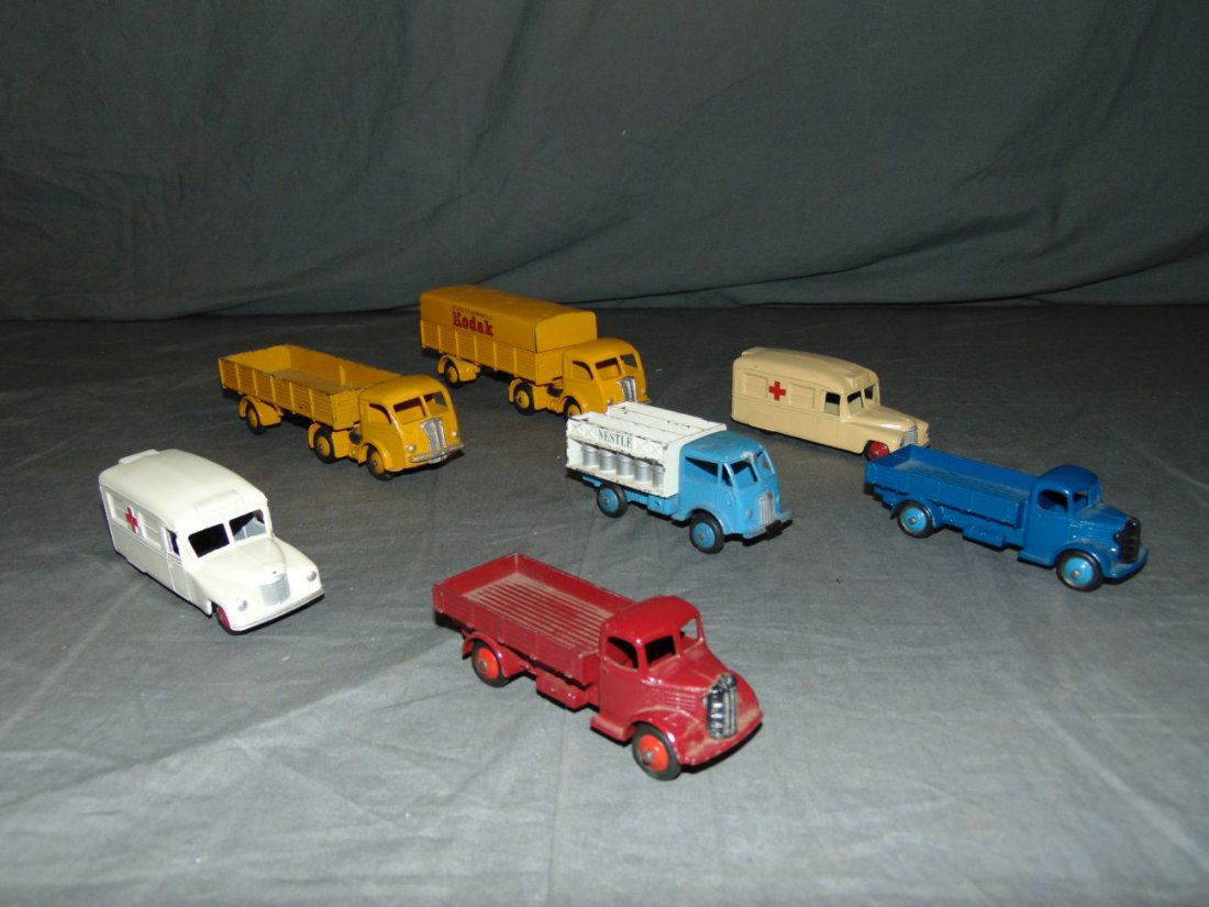 Lot of 7 Dinky Vehicles, 30J, 253, 250, & More (1 of 2)