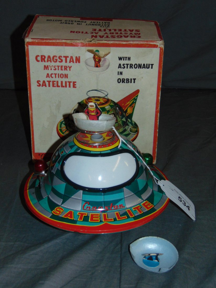 Tin Lithographed Cragstan Mystery Action Satellite (1 of 8)