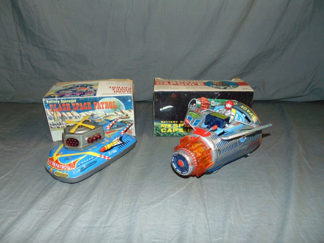 (2) Boxed Space Toys, Flash Patrol & Capsule (1 of 7)