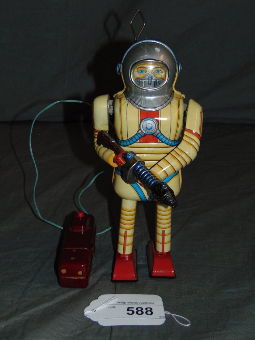 Tin Litho Nomura Earth Man Robot Japan (1 of 5)