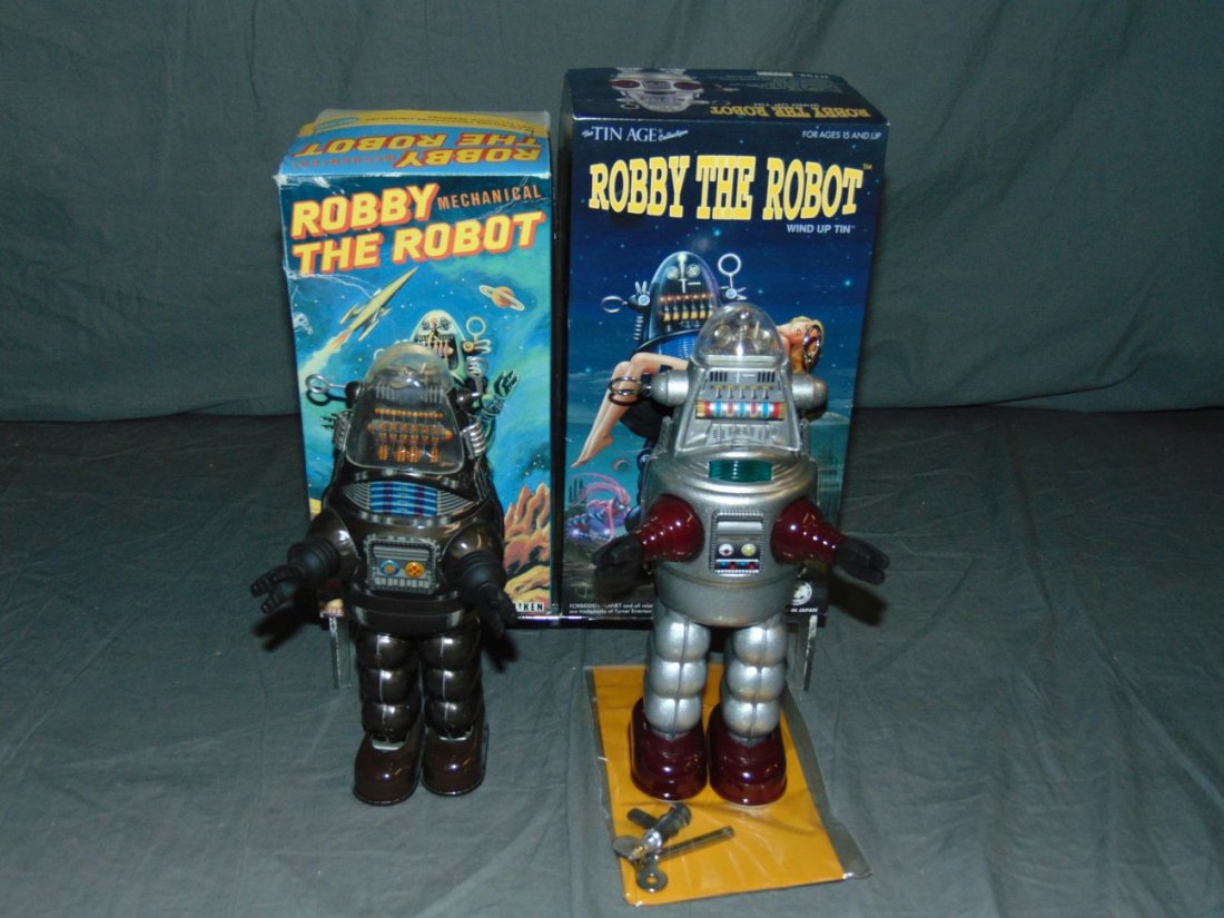 (2) Contemporary Robby the Robot Tin Toys (1 of 7)