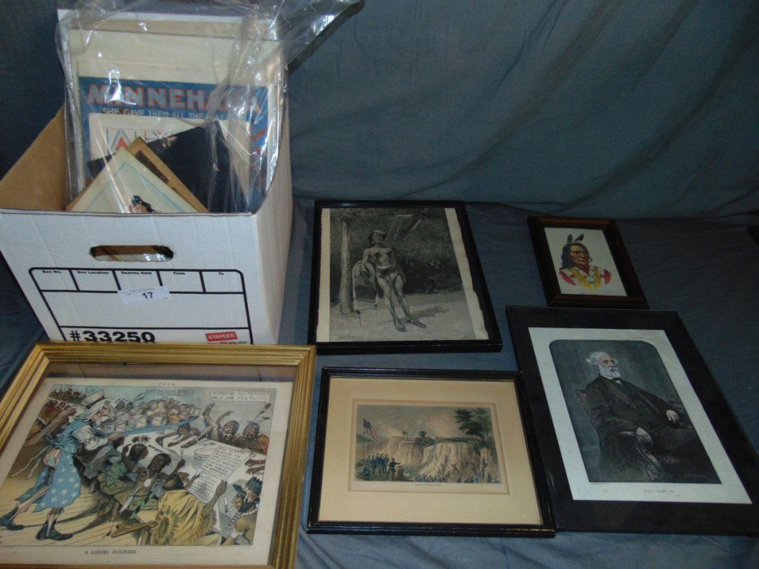 Lot of Civil War and Native American Prints. (1 of 5)