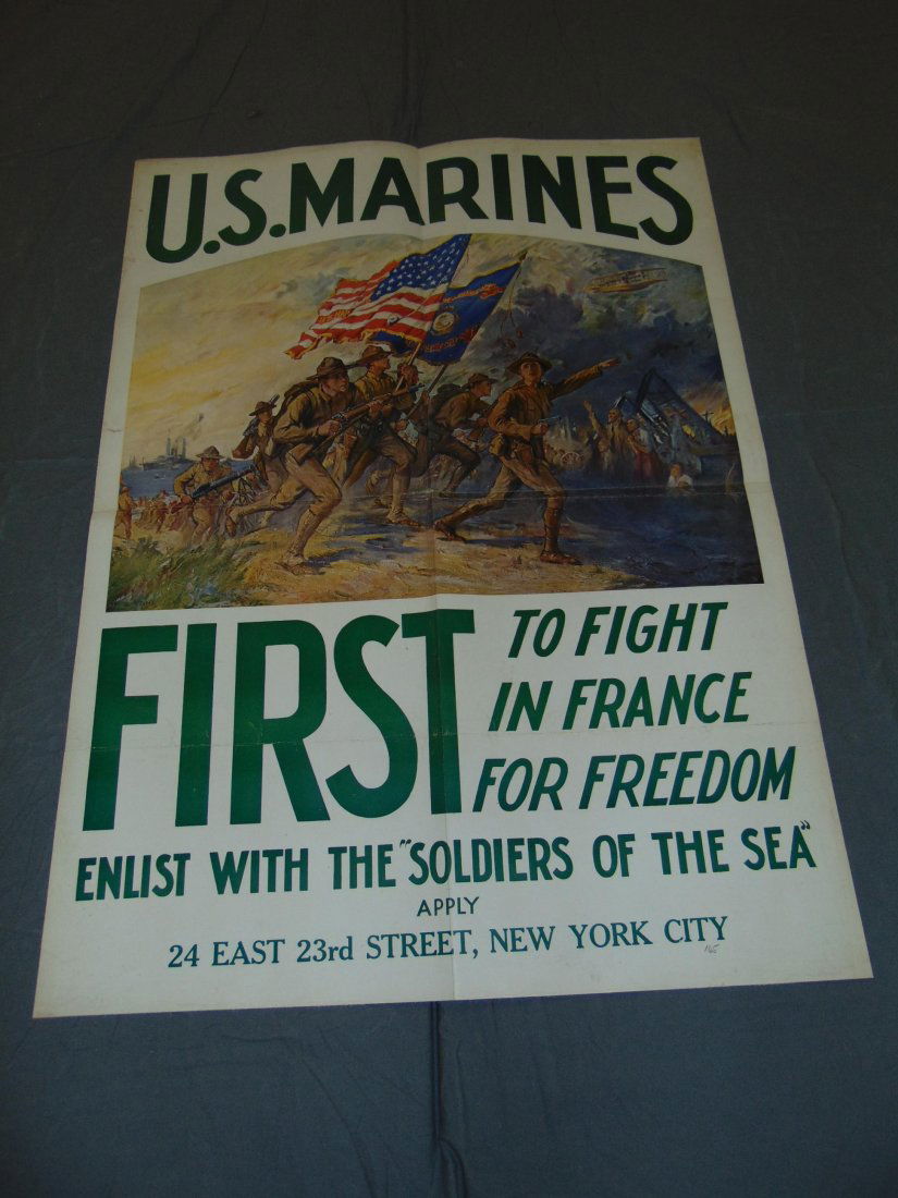 World War One Poster. U.S. Marines. (1 of 4)
