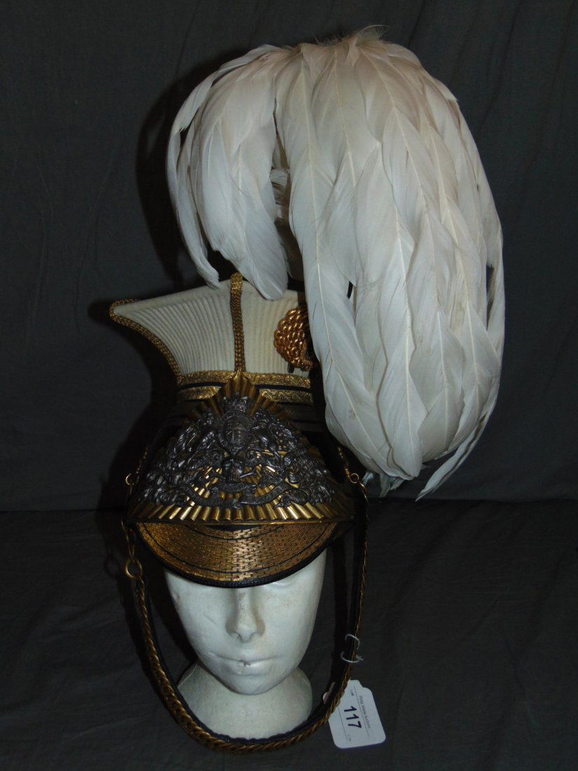 British Edwardian 17th Lancers Helmet. (1 of 7)