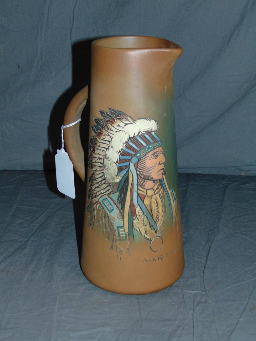 Weller Dickensware Left-Handed Indian Tankard. (1 of 6)