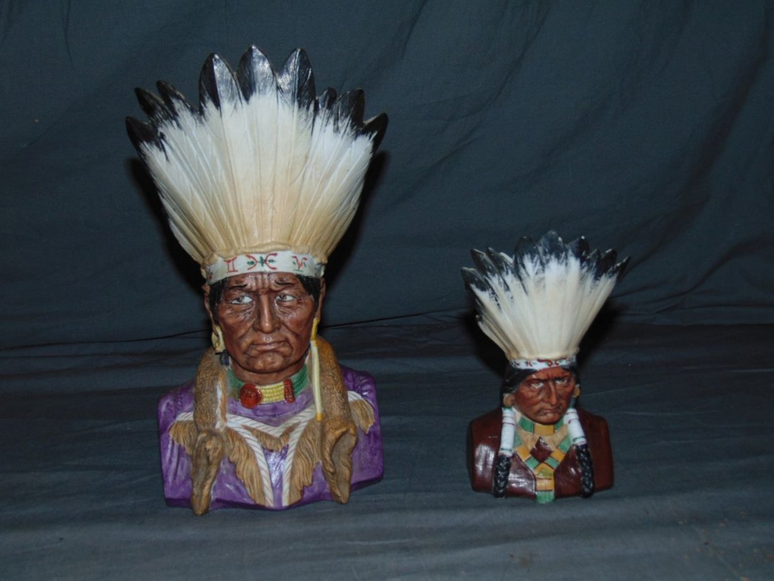 Lot of Two Porcelain Indian Vases. (1 of 2)