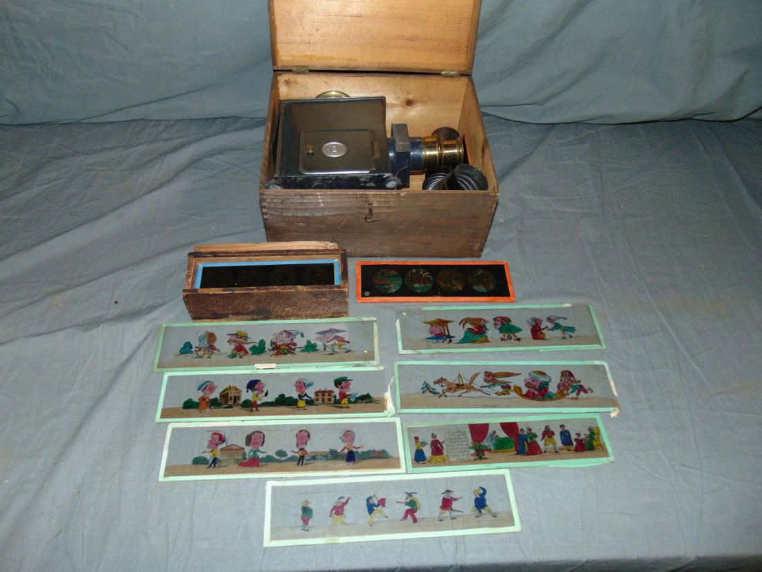 German Magic Lantern in Original Box. (1 of 4)