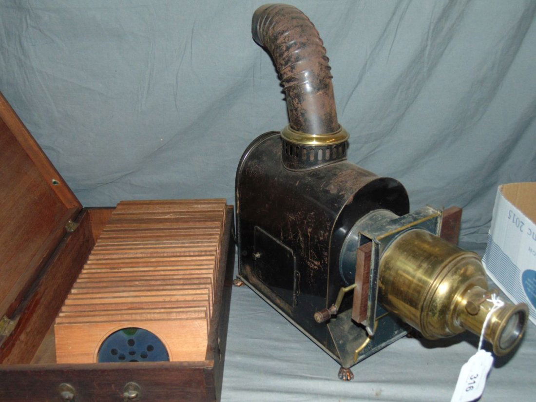 German Magic Lantern with Slides. (1 of 7)