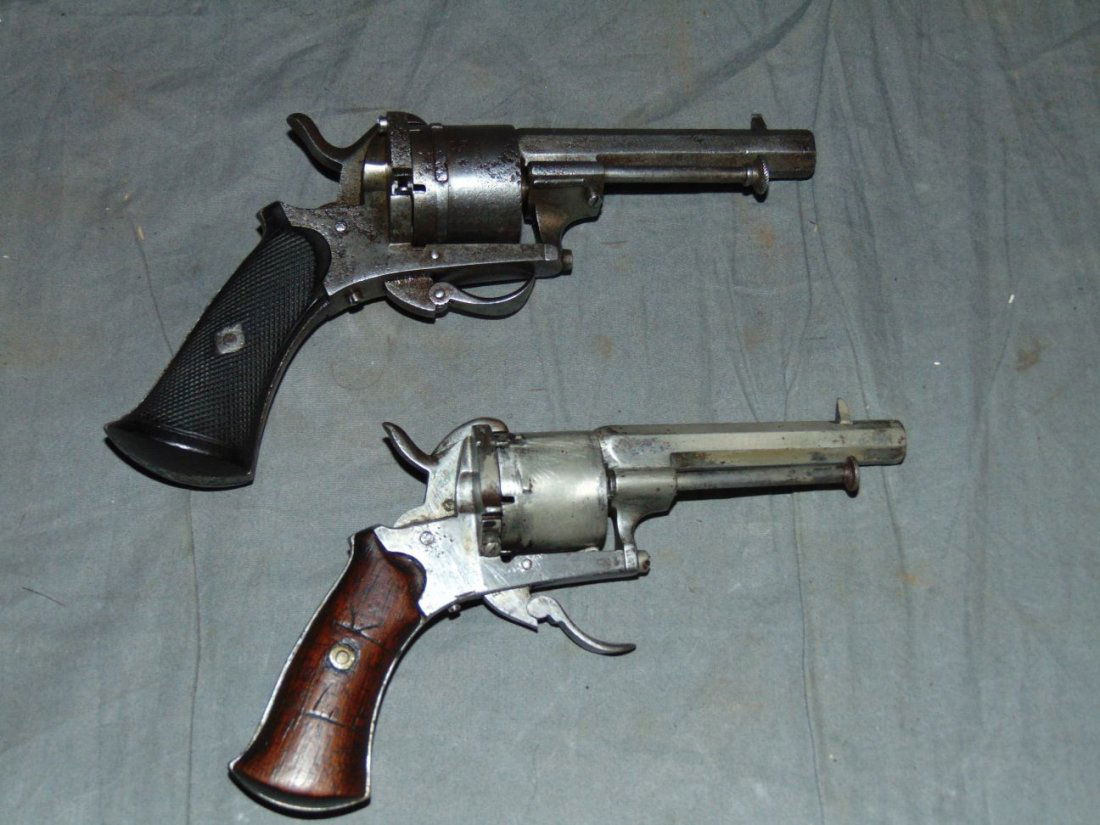 Lot of Two Pinfire Pistols. (1 of 8)