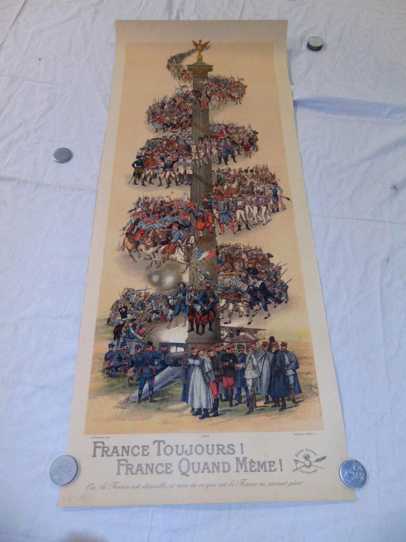 World War One Poster. Fraipont. France Tou Jours. (1 of 6)