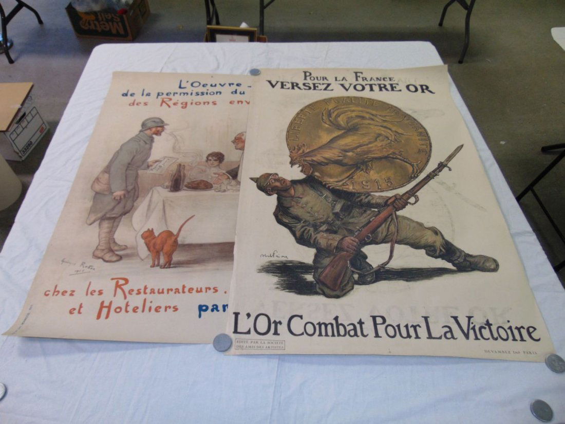 French World War One Poster Lot. (1 of 6)