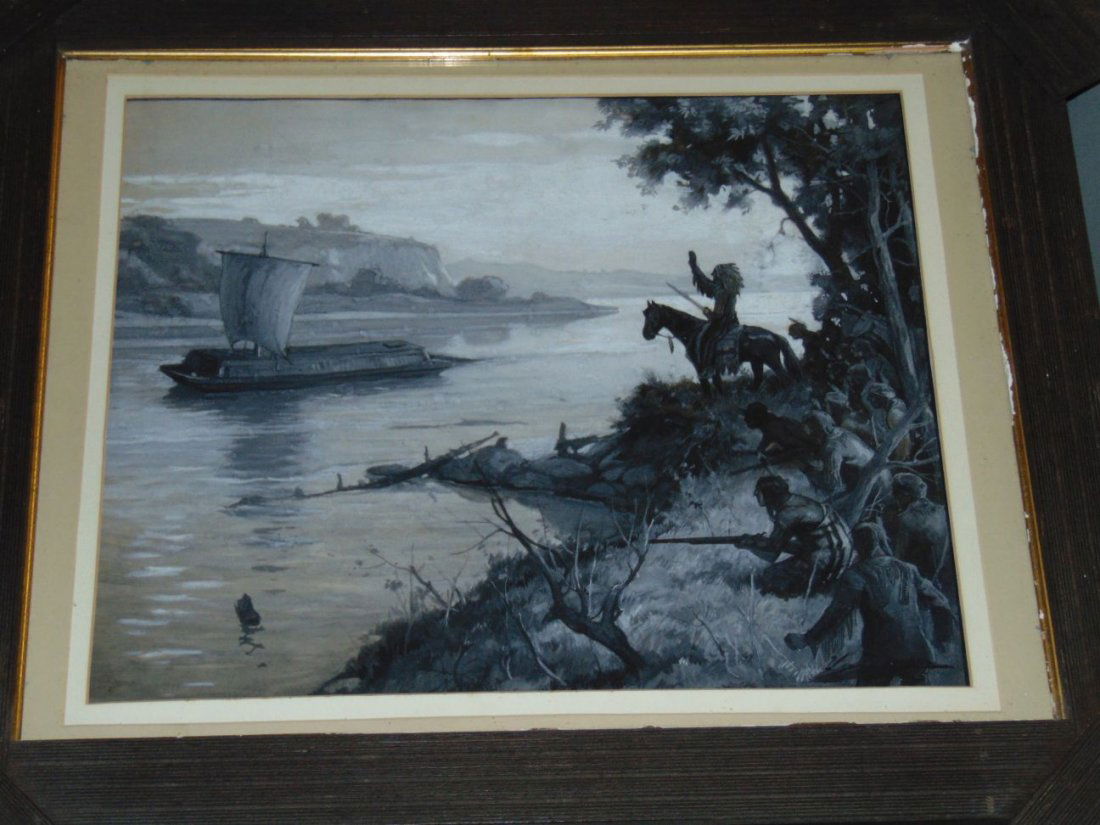 George Varian  (1865 - 1923) Watercolor. (1 of 3)