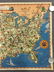 Greyhound Lines Bus Route Map Poster, 1937 - 4