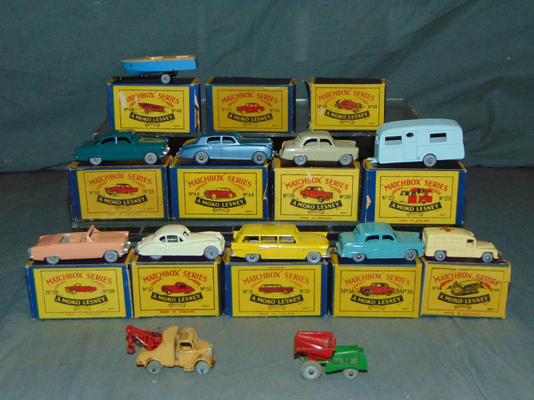 Vintage Lot of Grey Wheel Matchbox in Orig. Boxes (1 of 5)