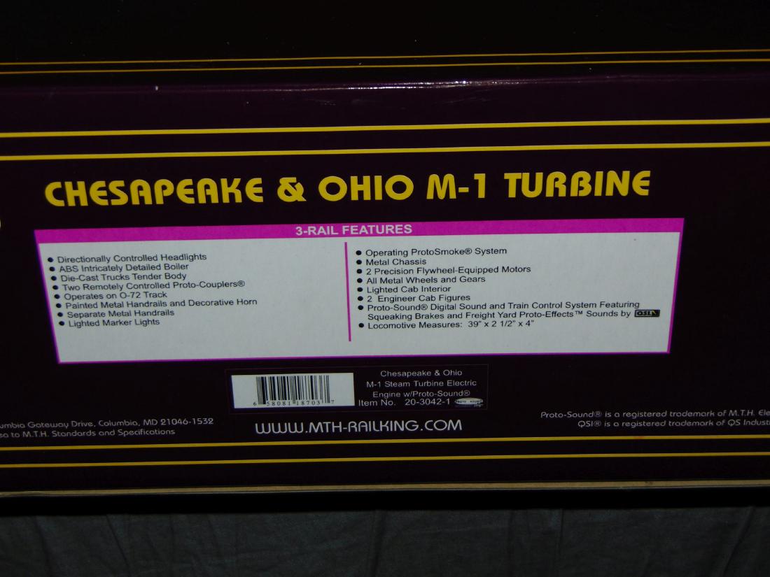 MTH 20-3042-1 Chesapeake & Ohio M-1 Turbine (1 of 2)