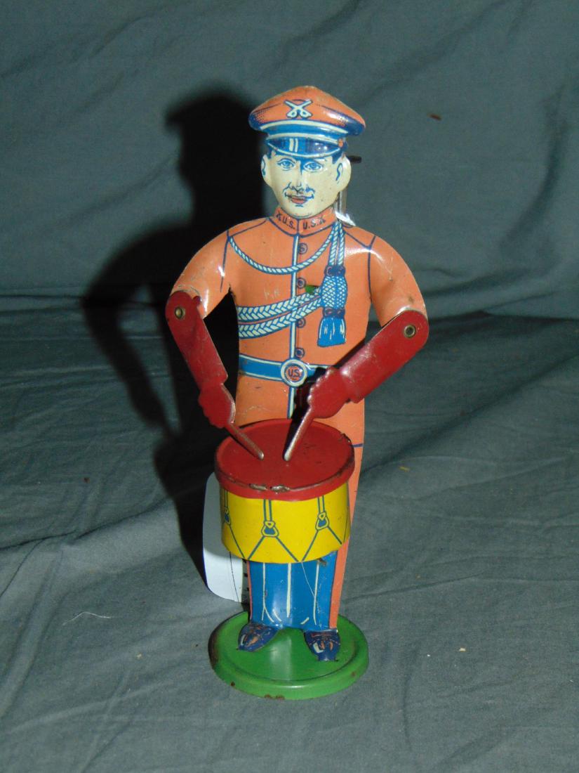 Early Tin Litho J. Chein Drummer Soldier (1 of 2)
