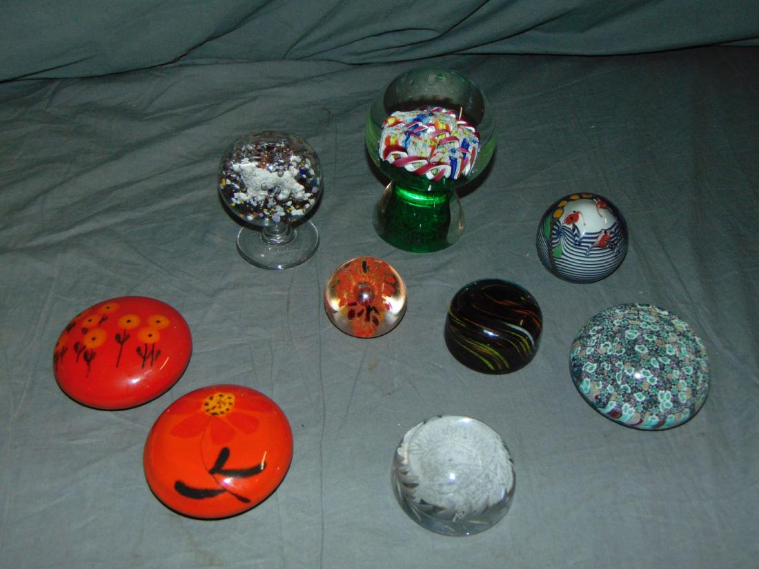 Paperweight Lot of Nine. (1 of 5)