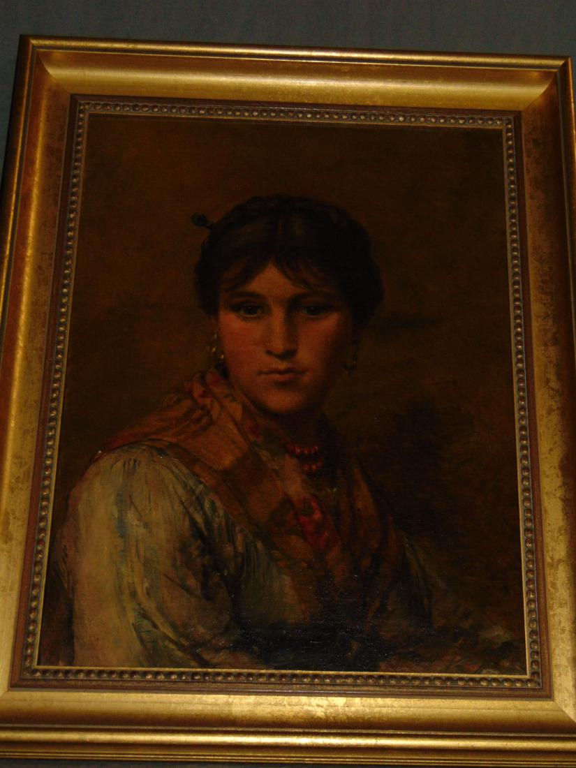 Edith Margaret Cannon. Oil on Canvas Portrait. (1 of 4)
