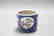 A CHINESE ANTIQUE FAMILLE ROSE BLUE GROUND BRUSH POT - 3