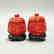 A PAIR OF CHINESE LACQUER CINNABAR TEA CANDY & COVER